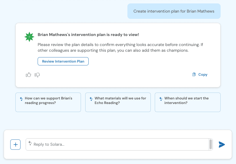 Panorama Solara AI Agents intervention plan