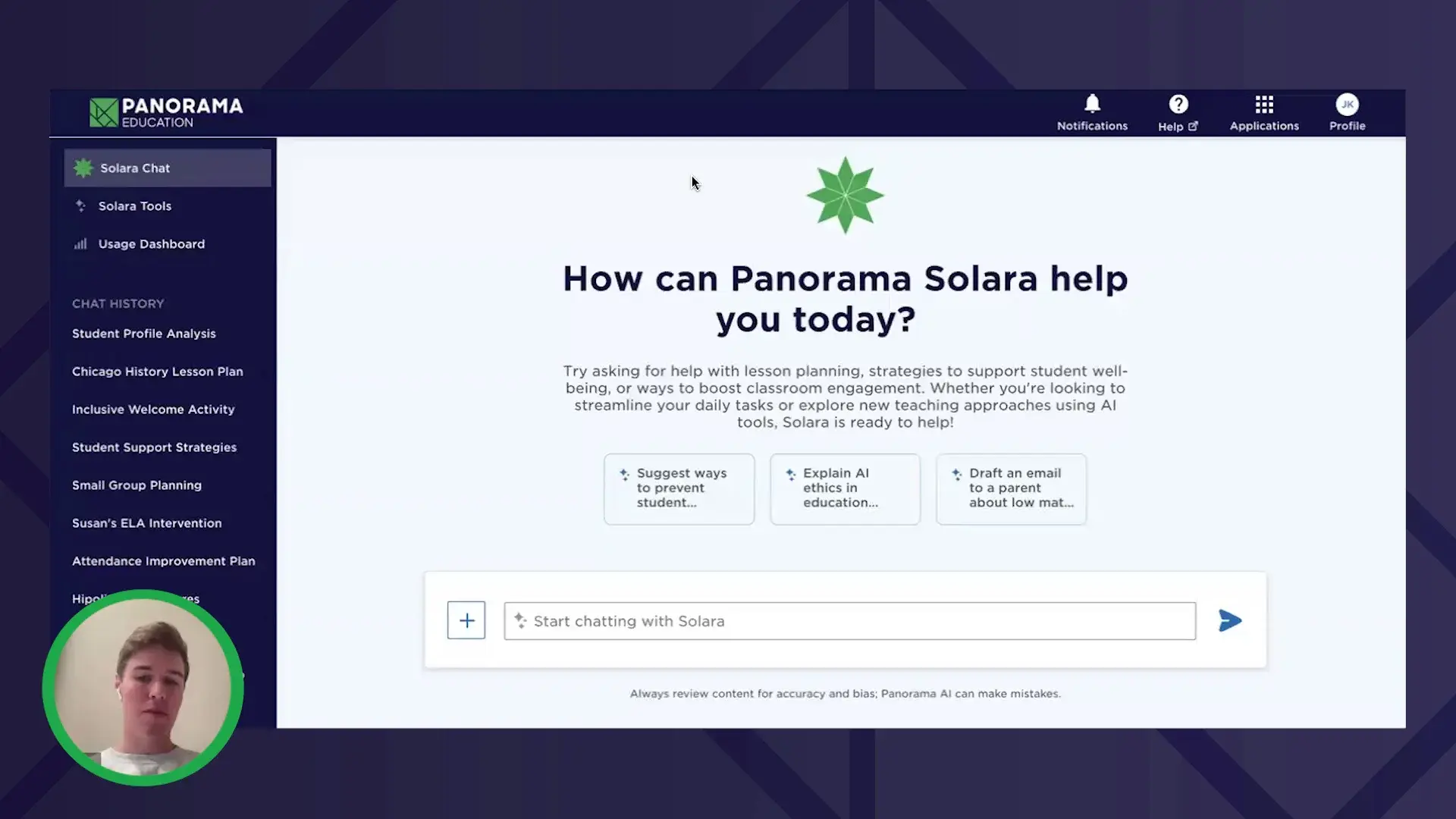 Panorama Solara product tour