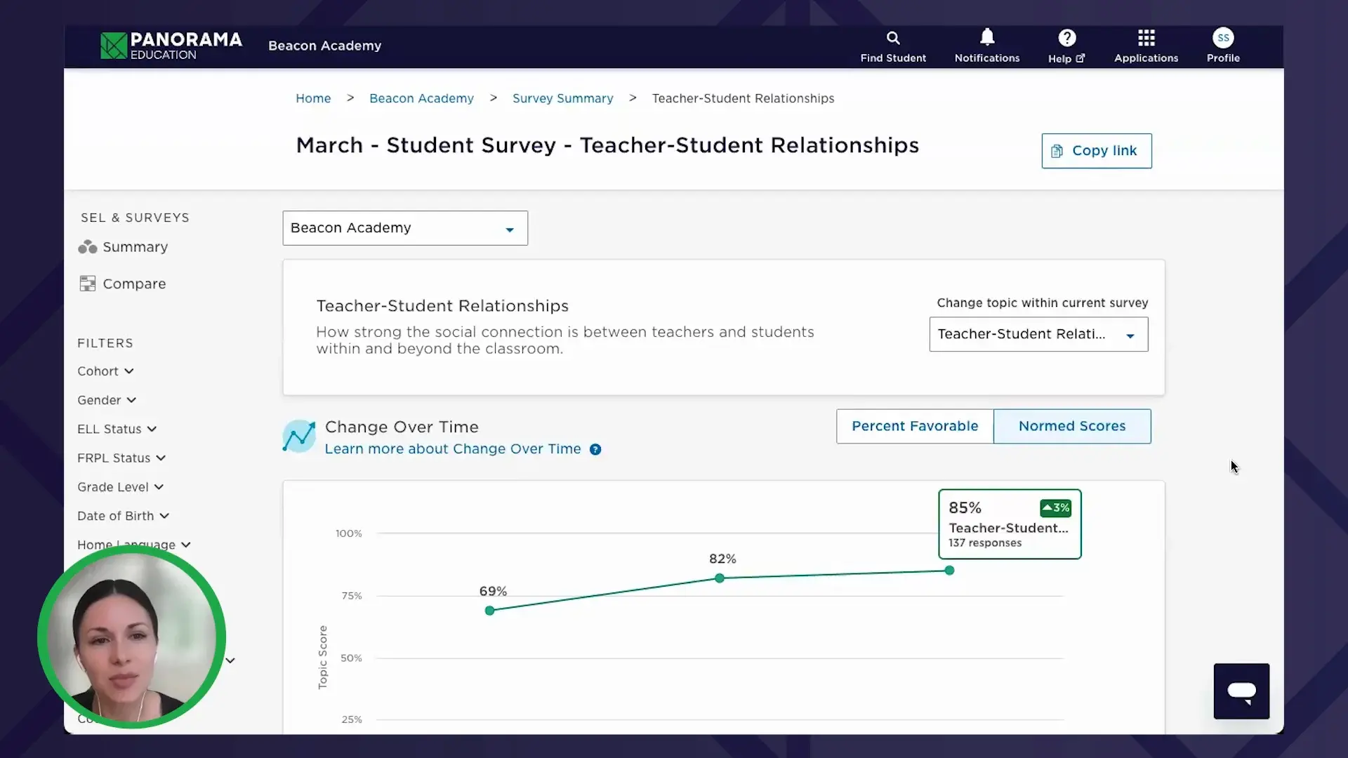 Panorama Surveys and Engagement product tour