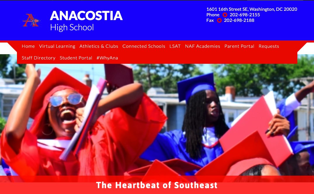 Anacostia High School website