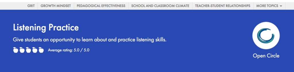 Explore Open Circle Resources in Playbook
