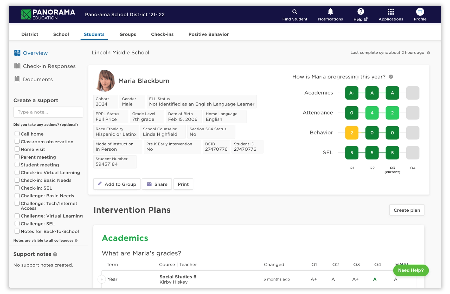 student success - monitor student progress