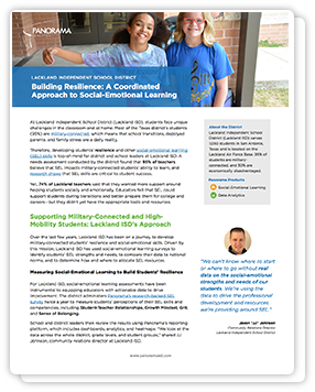 Building Resilience: A Coordinated Approach to Social-Emotional Learning